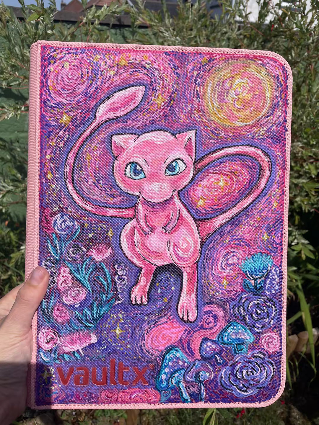 9-Pocket Hand-Painted Binder Commission (This listing is for deposit only)