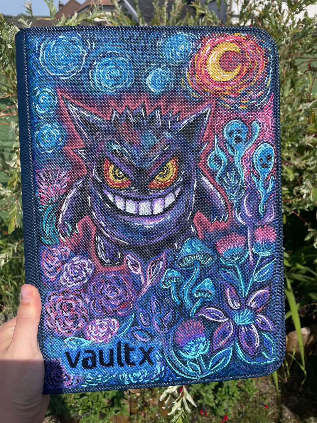 9-Pocket Hand-Painted Binder Commission (This listing is for deposit only)