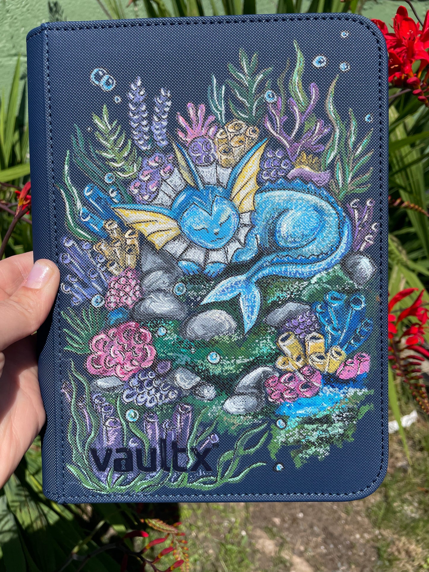 4-Pocket Hand-Painted Binder Commission (This listing is for deposit only)