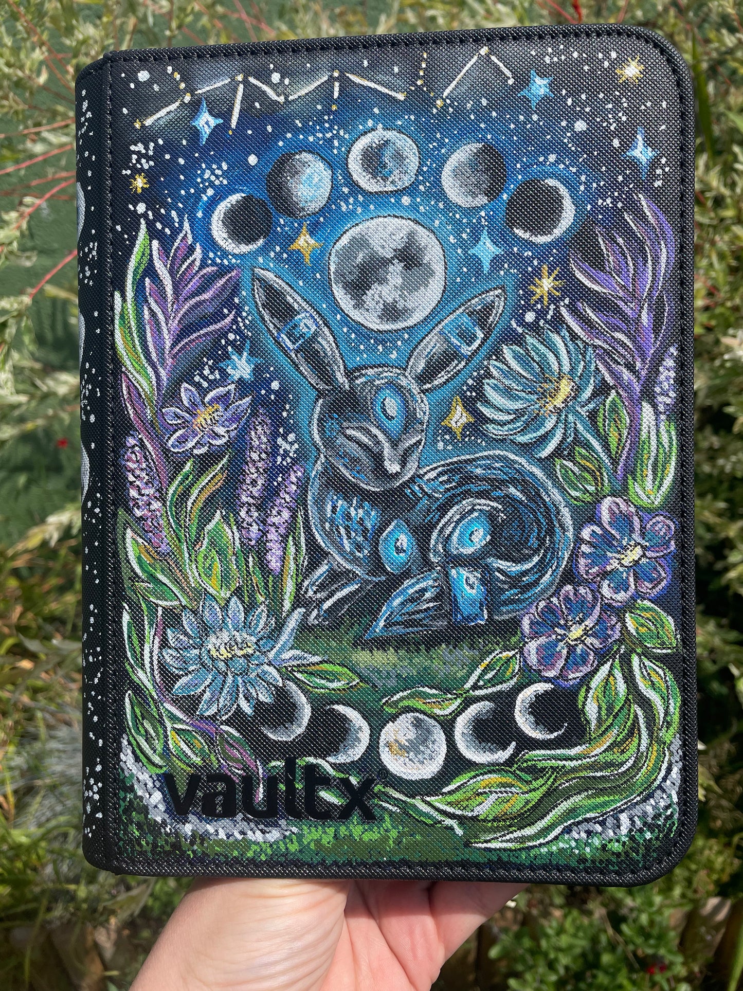 4-Pocket Hand-Painted Binder Commission (This listing is for deposit only)