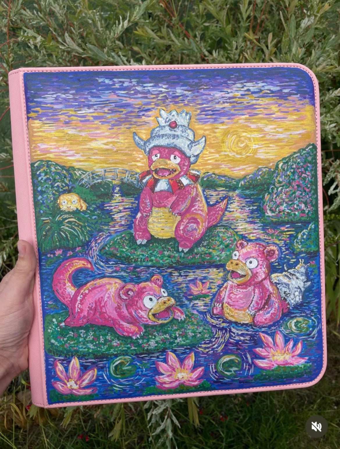 12-Pocket Hand-Painted Binder Commission (This listing is for deposit only)