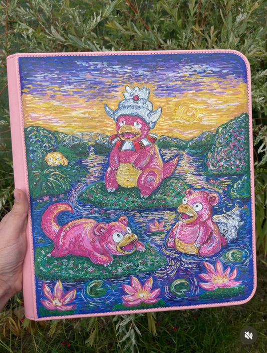 12-Pocket Hand-Painted Binder Commission (This listing is for deposit only)