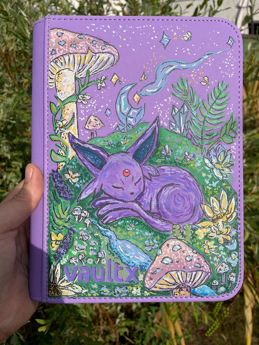4-Pocket Hand-Painted Binder Commission (This listing is for deposit only)