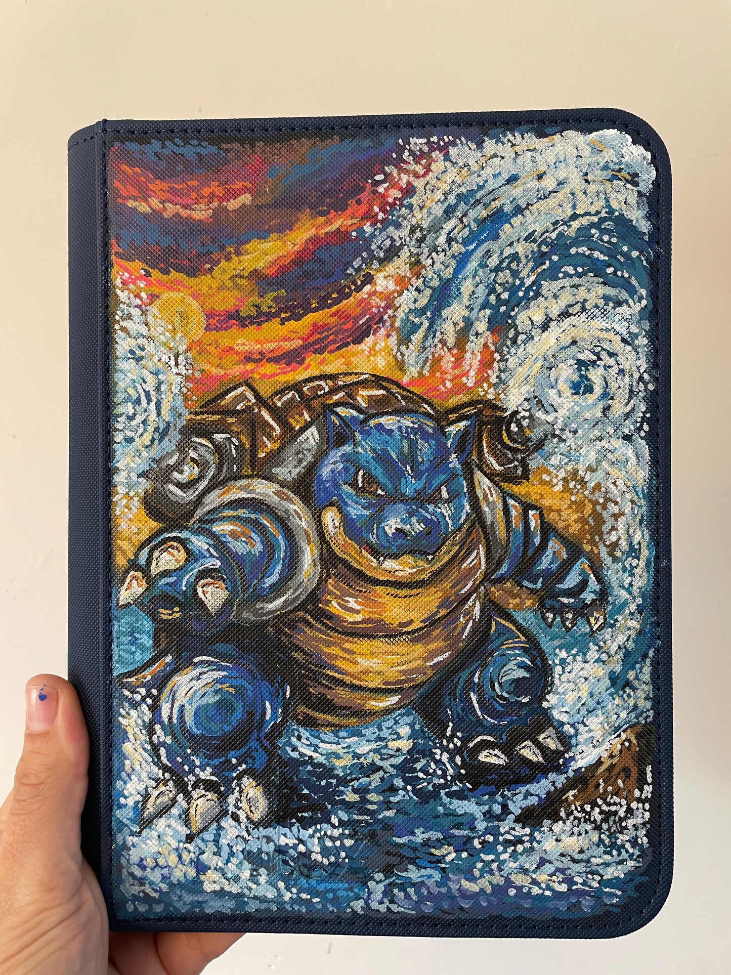 4-Pocket Hand-Painted Binder Commission (This listing is for deposit only)