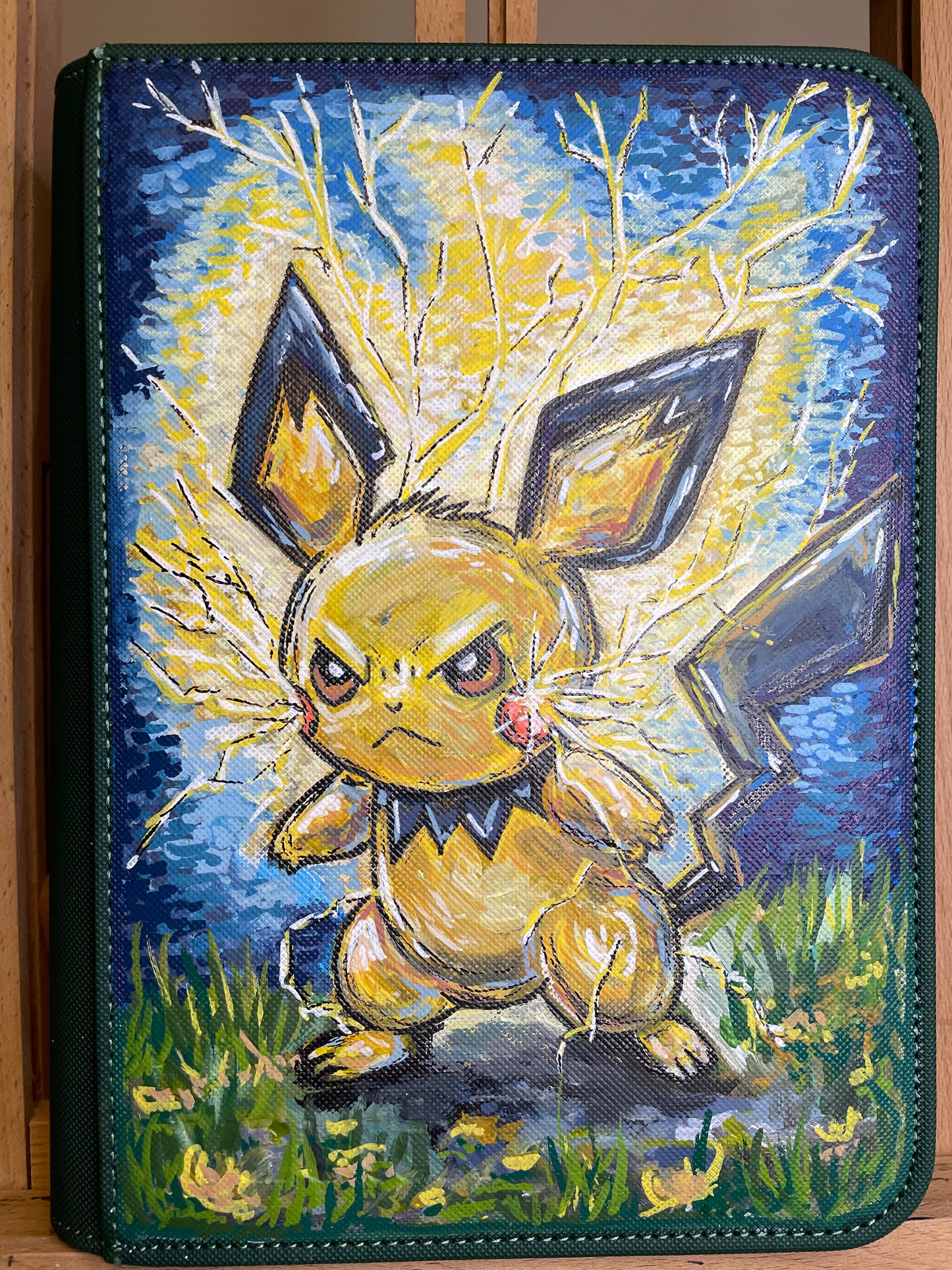 4-Pocket Hand-Painted Binder Commission (This listing is for deposit only)
